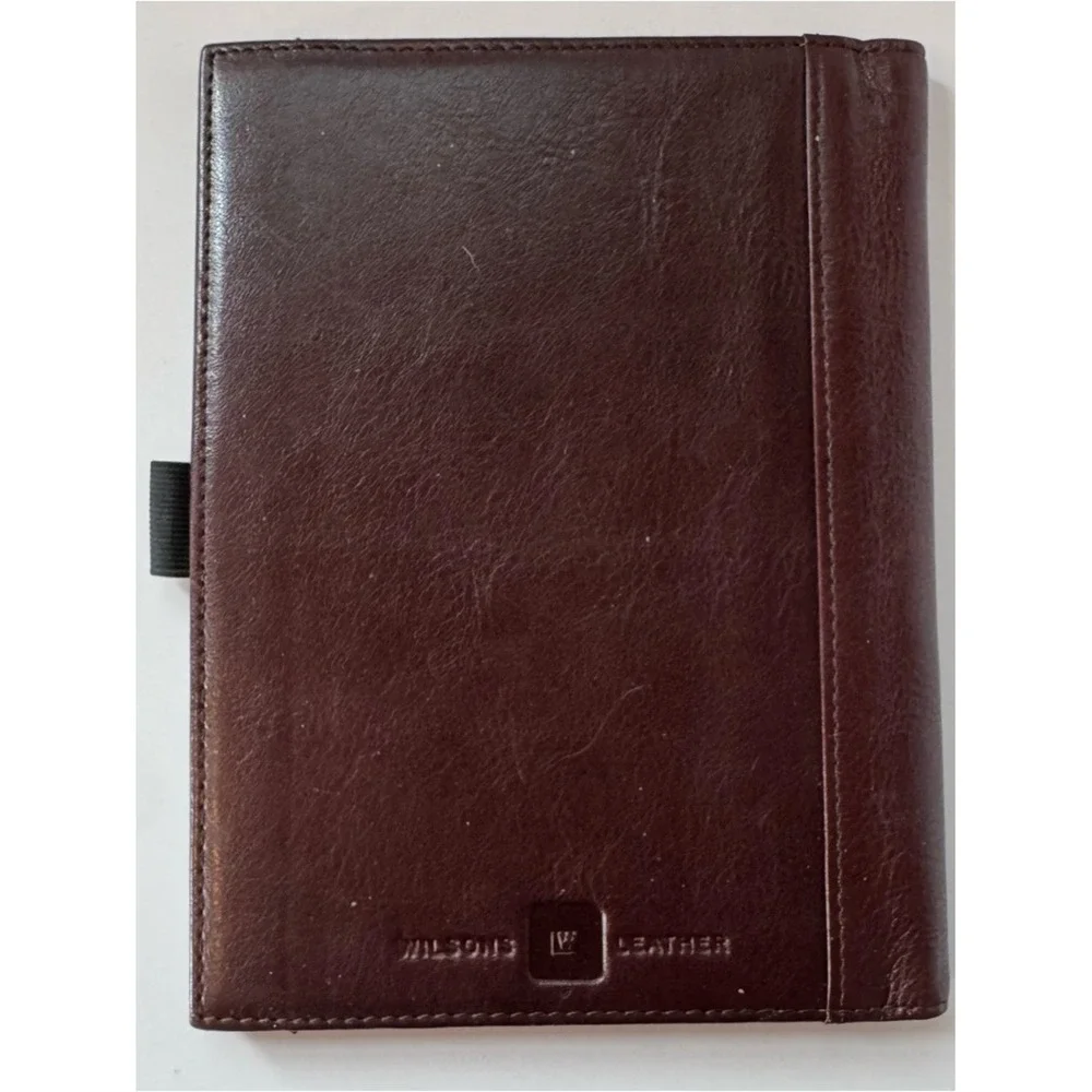 Wilsons Folio Leather Dark Brown Case 6.25